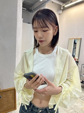 アスラン(ASLAN) 【aslan】レイヤーボブ/顔周りカット/インナーカラー