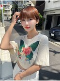 マッシュショート/ショート//ボブ/顔周り/前髪/横浜