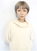 天神【BIRTH】くすみベージュ×耳かけマッシュショート　5