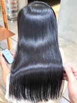 リール 銀座(R'EEL) ブリーチなしチェリーブラウン髪質改善縮毛矯正酸性ストレート