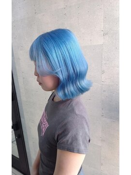 トムキャット(TOM CAT) ケアブリーチ×韓国風くびれボブdeミズイロ！