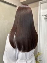 ファビ 渋谷(Fab) くびれヘア/暗めカラー/アプリコットオレンジ/縮毛矯正