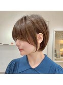 別府ショートボブ顔まわりレイヤーカット髪質改善カラー30代