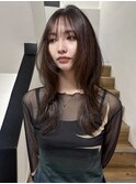ハッシュカットレイヤーカットフェイスレイヤー
