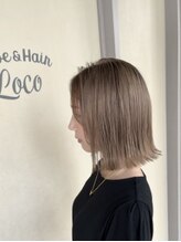 Love&Hair　Loco　【透け感×柔らかさ　王道ミルクティーカラー】