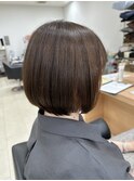 髪質改善トリートメントでショートボブ