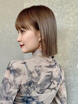 ロンドネートゥル 新潟(Lond naitre)&nbsp;ボブ/暗髪/オリーブベージュ