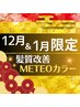★12月限定★髪質改善☆【酸熱融合カラー】カット+メテオカラー+TR ¥9900