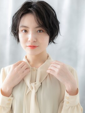 アースカラー立体感ツヤ髪ボブパーマs小山20代30代40代