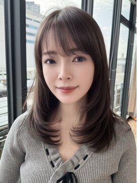 ランド(RaND) 大人ミディアムレイヤーカット/ボブレイヤー/前髪カット