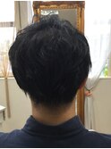 ツーブロックショート