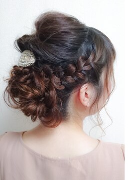 エピス プラス 円山店(epice plus) 編みこみたくさんアップヘア☆