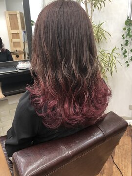 メルシー トータル ブランディング サロン(merci TOTAL BRANDING SALON) ピンクグラデーション