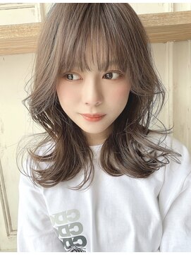 アリスバイアフロート 自由が丘(ALICe by AFLOAT) オルチャンレイヤーヘア（ピンクベージュボブルフ）