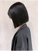 フェイクブラックボブ_くびれヘアビタミンカラー_ba345441