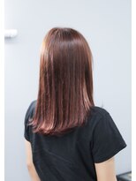 ノード(NODO)&nbsp;【ツヤ感で髪質UP】ナチュラルピンクの切りっぱなしロブ