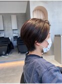 【後藤嵩広】大人ショートボブ/丸みショート黒髪襟足すっきり