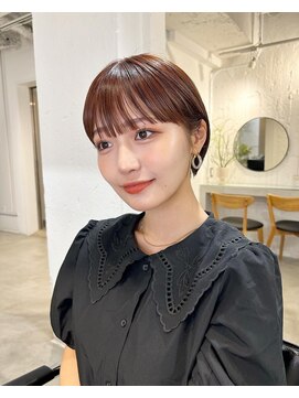 フォト イケブクロ(foto IKEBUKURO) ショート/ボブ/前髪カット/ブリーチなし×グレーベージュ[池袋]