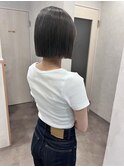 グレー ブリーチカラー 透明感