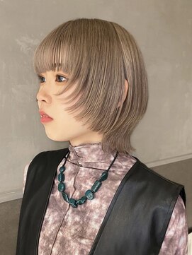 キャロルガーデンズ ボコカ 表参道(Carroll Gardens bococa) くすみベージュ　ミルクティーベージュ　透明感カラー