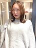前髪カット＋ダブルカラー（ブリーチ1回）￥13,400