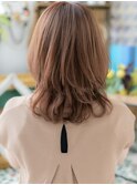★イヤリングカラー大人美人くびれボブウルフカット30代40代★1