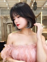 ロンドアリシア 金山(Lond Alexia)&nbsp;艶髪 髪質改善 ブリーチなしダブルカラー レイヤー 韓国風5502