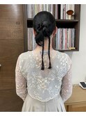 タイトアレンジ/ロングヘアセット/ヘアセット
