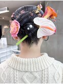 美髪ロング韓国ヘアおくれ毛前髪カット_ba543721