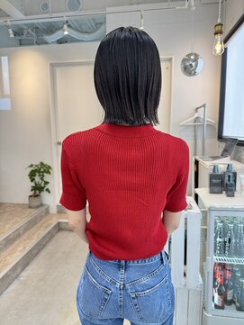 ロカ 表参道(loka) 外ハネボブ/ストレート[表参道/ブリーチ/ハイライト]Mai