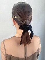 アイティーバイアルバム 八王子店(IT by ALBUM)&nbsp;前髪カットおくれ毛ロンググレージュ_ba505921