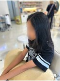 黒髪ロングスタイル