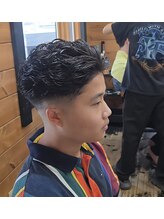 ウルフ(WOLF) 宮城リョータ風オールバックパーマ