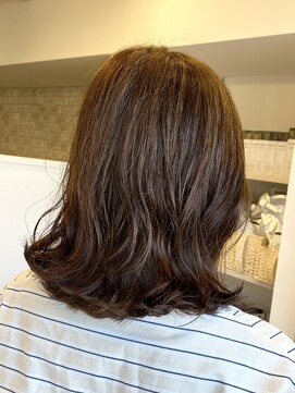ヴィアスヘアー(vias hair) 白髪も馴染むブラウンカラー×デジタルパーマ