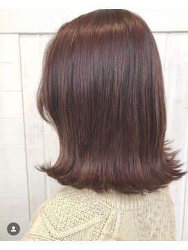 コトナ(kotona) 切りっぱなしボブ外はねボブチェリーレッドブラウンレッド20代