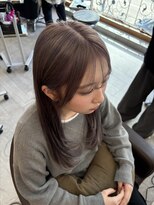 シャンティ 琴似店(Shanti) 顔周りレイヤー×ラベンダーグレージュ