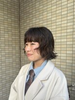 オルセン(OLSEN)&nbsp;ボブパーマ/くせ毛風パーマ/ニュアンス/厚め前髪/ミニボブ