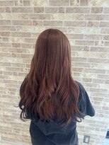 アース 都城川東店(HAIR & MAKE EARTH)&nbsp;【オレンジブラウン×ダークブラウン エンドカラー】