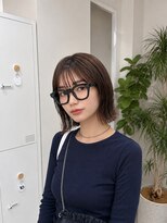 フォト 新宿三丁目(foto) 髪質改善地毛風縮毛矯正くびれレイヤー切りっぱなしボブ