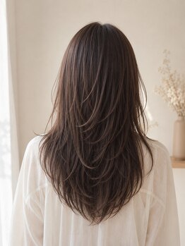リュクスフォーヘアー アヴェダ(LUXE for hair AVEDA)の写真/学割U24対応！ナチュラルで綺麗めな韓国風レイヤーカットで、簡単スタイリングを実現できます◎