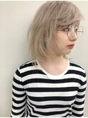 ダブルカラーイルミナカラーウルフヘアー