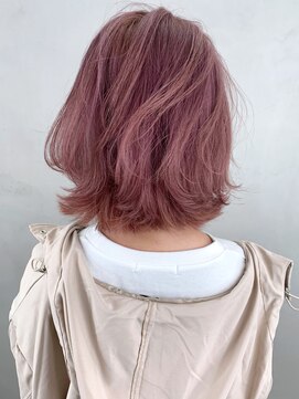 アルバム 銀座(ALBUM GINZA) ピンクボブ_スリークボブ厚めバングローライト_ba289193