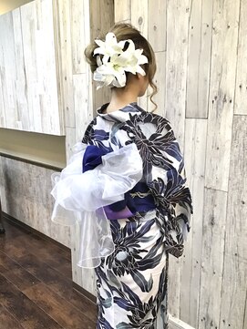 ヘアースペース ムーン(Hair Space MOON) ゆかたの着付けとヘアセットは岡山表町のヘアースペースムーンへ