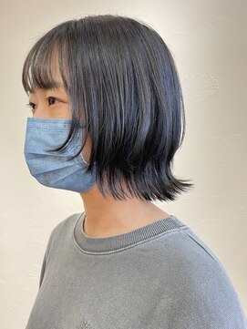 カッツ 元町店(CUT S) ブルーハイライト×ブルーブラック