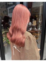 ヘアー アイス ルーチェ(HAIR ICI LUCE) ピンクベージュ ピンクカラー コーラルピンク /中西