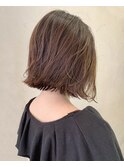 20代30代大人可愛い大人ボブハイライトココアブラウン