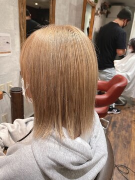 ヘアーメイク ジェルム(HAIR MAKE germe) 明るめミルクティーカラー