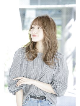 ルルディ バイ アフロディーテ銀座(luludi by APHRODITE) アンブレラカラー/こなれミディ/ウェーブパーマ/前髪/銀座