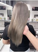 【梅田】ミルクティーベージュダブルカラー髪質改善カラー