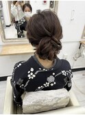 着物ヘアシニヨンアップ